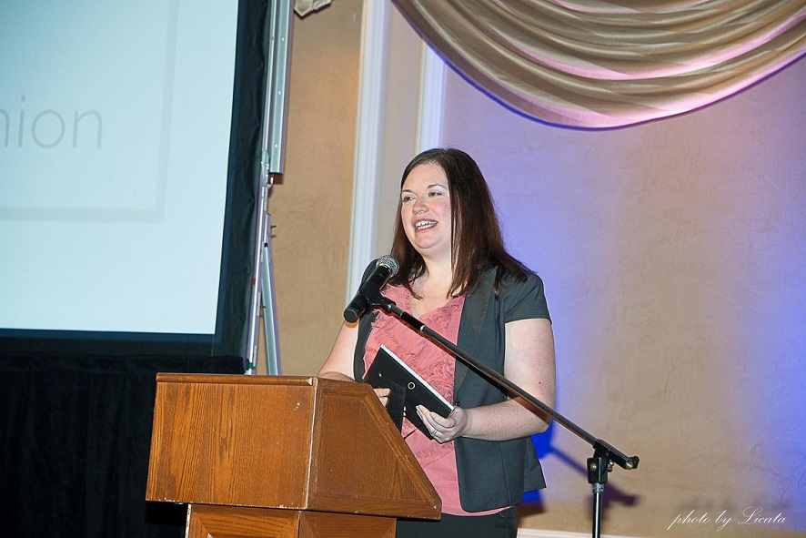 Bank Employee Giving Speech