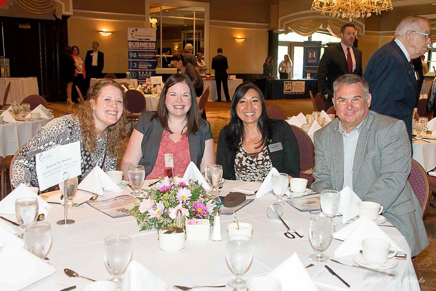 Bank Employees at Dinner Table