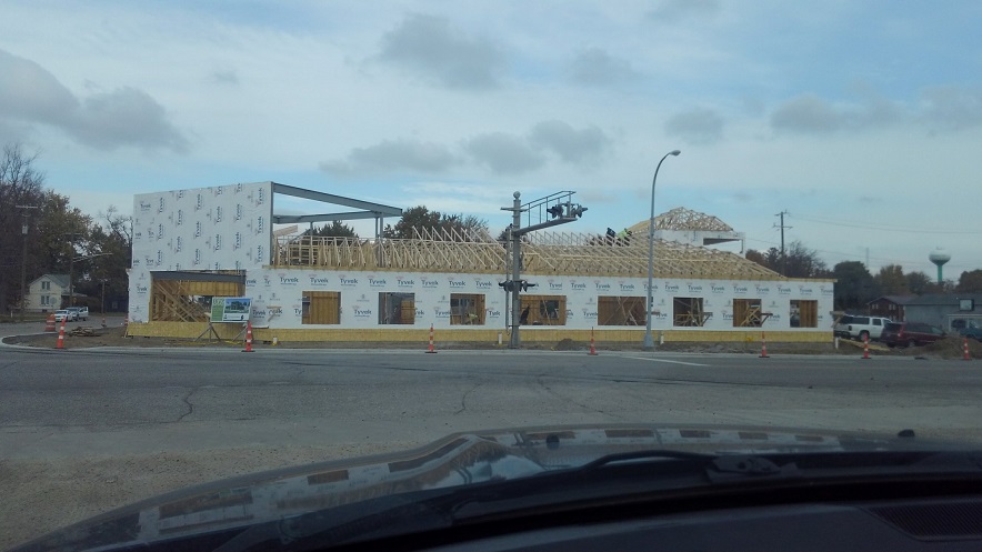 Tri-County Bank Building Frame Side View